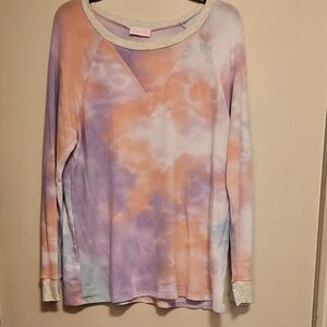 Tie-Dye Long Sleeve Top